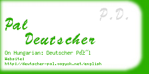 pal deutscher business card